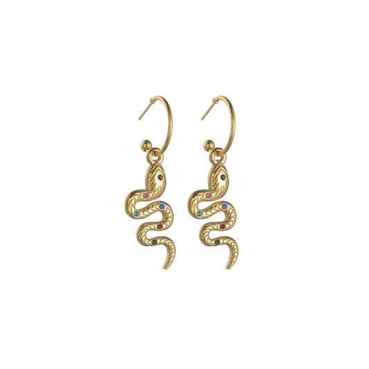 Medusa | 14K Gold Plated Earrings