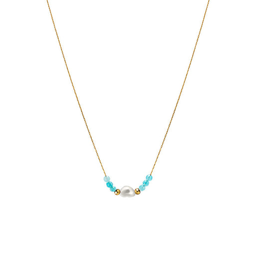 Pearl it on Necklace  | 14K Gold Plated Pearl Necklace