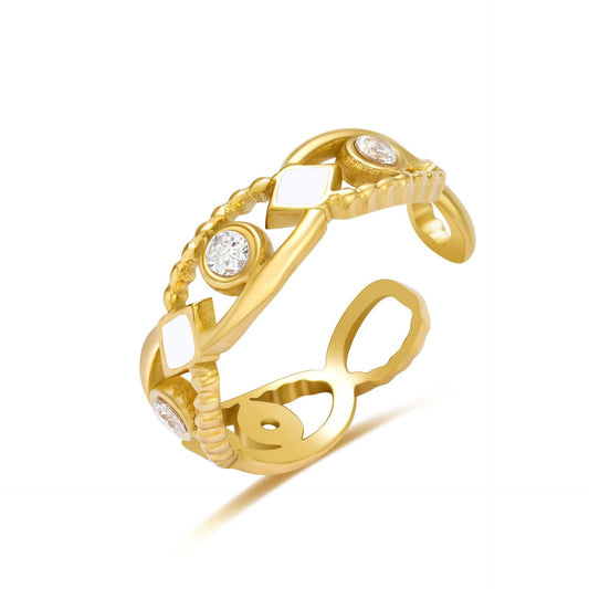 Royal Dream | 14K Gold Plated Titanium Ring