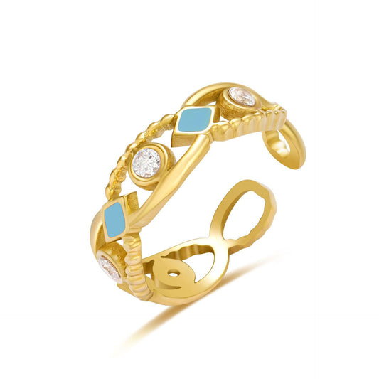 Royal Dream | 14K Gold Plated Titanium Ring