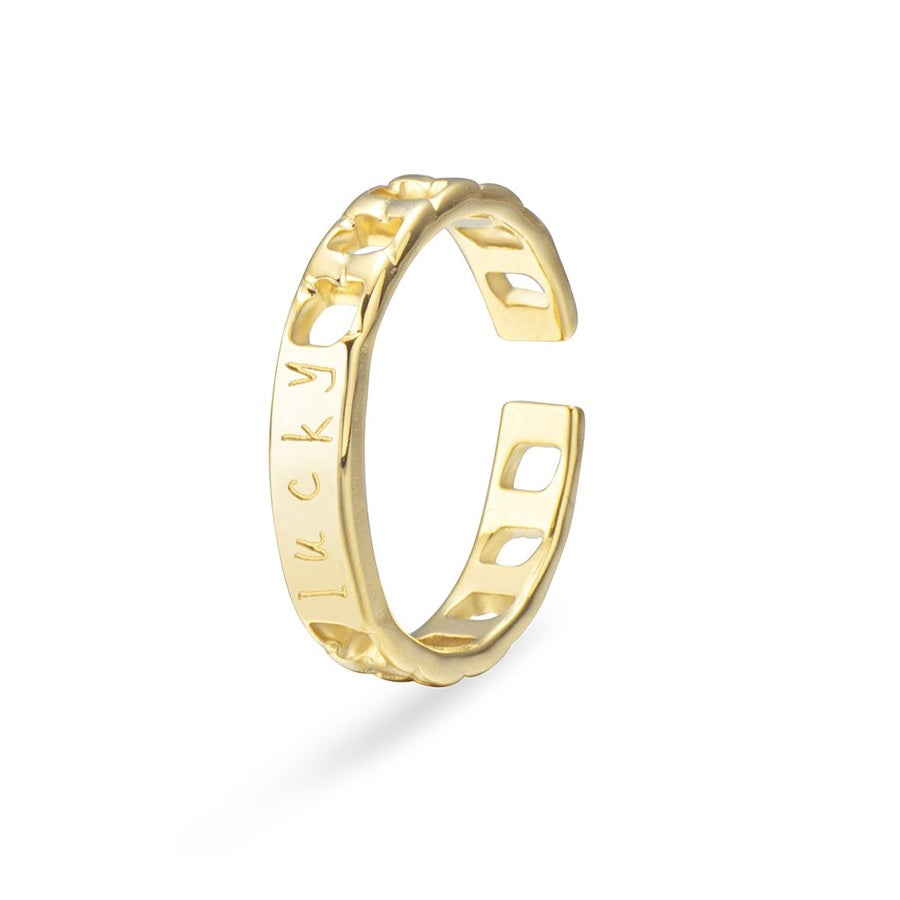 The Diva's | 14K Gold Plated Titanium Ring