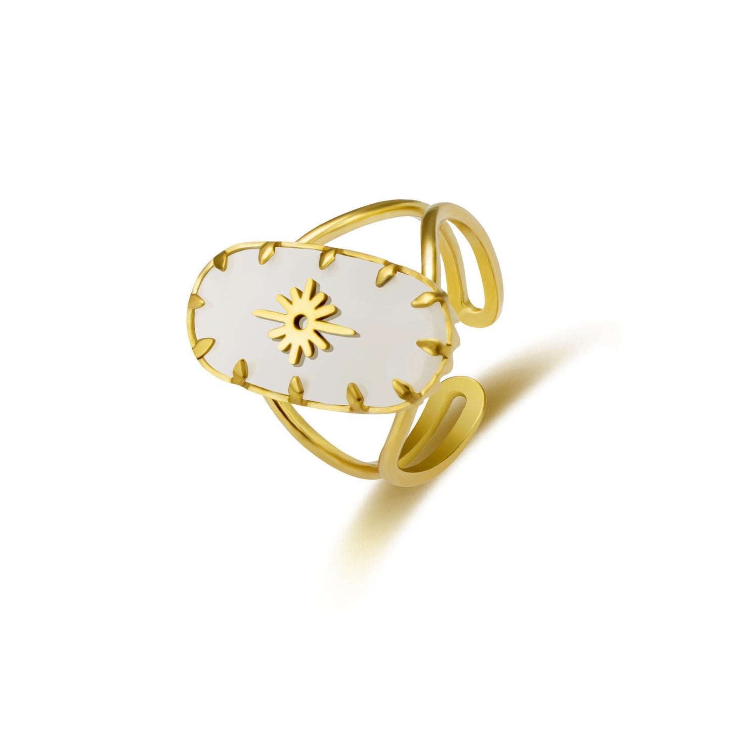 The Diva's | 14K Gold Plated Titanium Ring