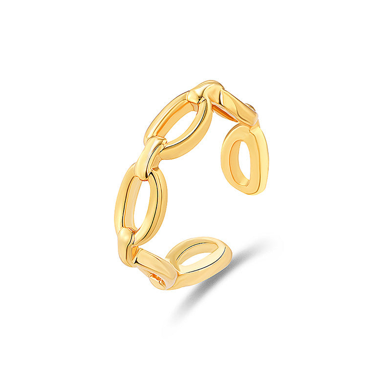The Gold Lodge  | Gold Plated Titanium Ring